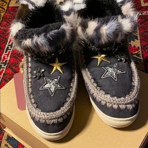 MOU Eskimo Sneaker Stars and Mink NWT 38